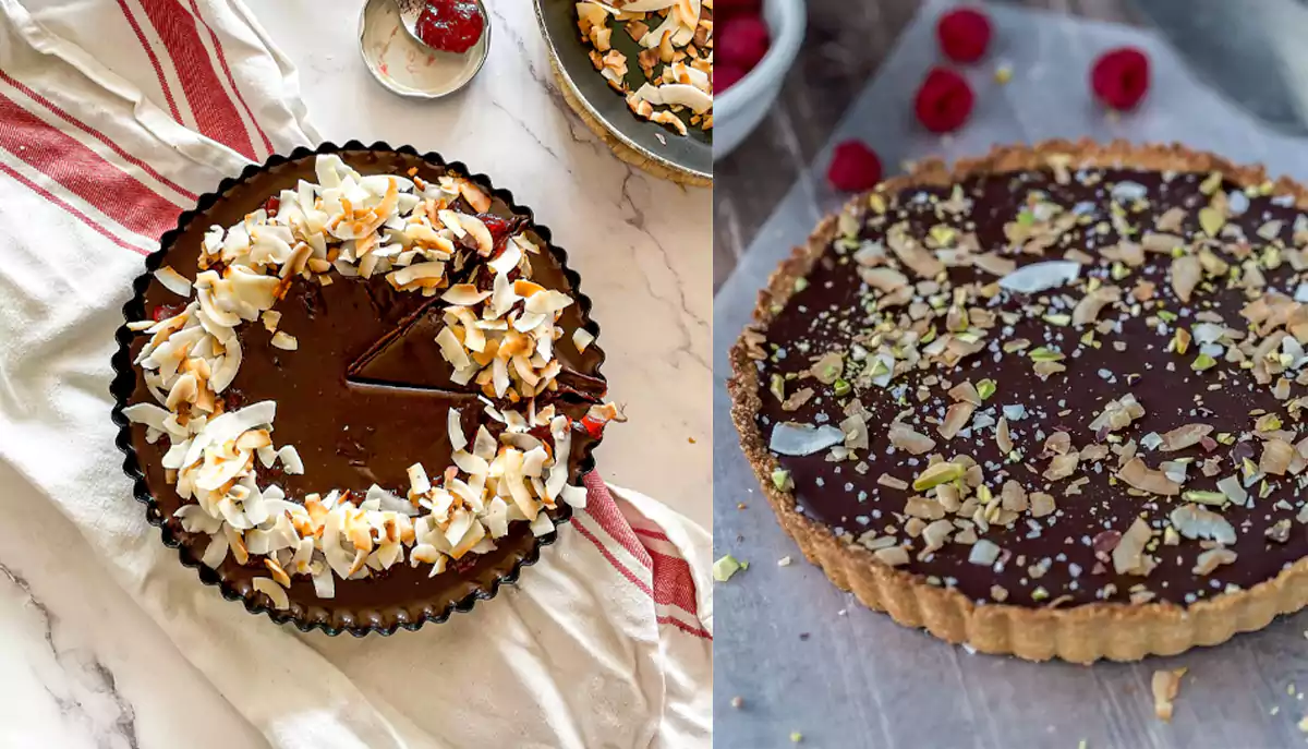 This Christmas cake, make coconut chocolate tart without flour